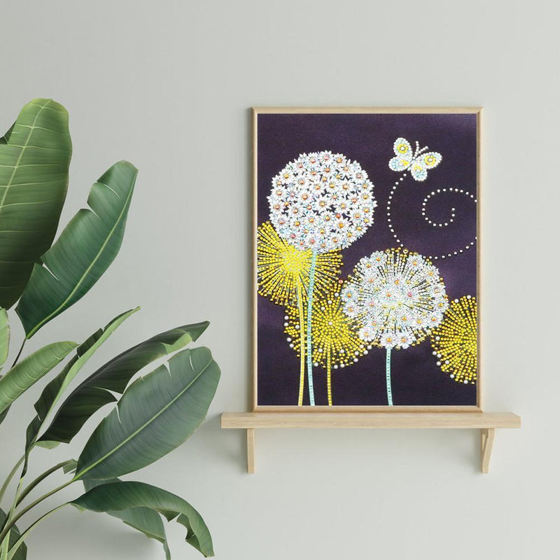 5D DIY Special Shaped Diamond Painting Dandelion Cross Stitch Mosaic Craft Kits