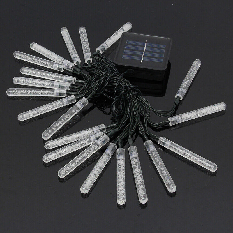 Outdoor Solar LED Lamps 3.5M 20 LED Ice Piton Lamp luces Warm White
