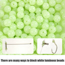 100pc/Lot Fishing Floats Beads Luminous Light Glow Balls Fishing Bait (8mm)