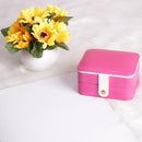 Portable Leather Earrings Display Box Wedding Jewelry Necklace Case Holder Gift