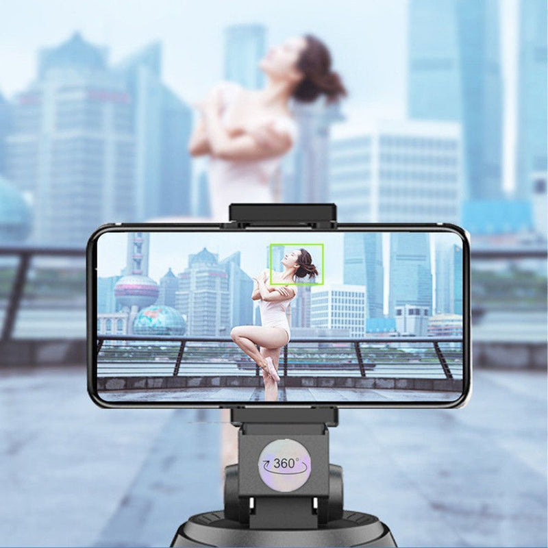 Vlog Tripod Head Phone Holder Selfie Stick Auto Smart Shooting Face Tracking
