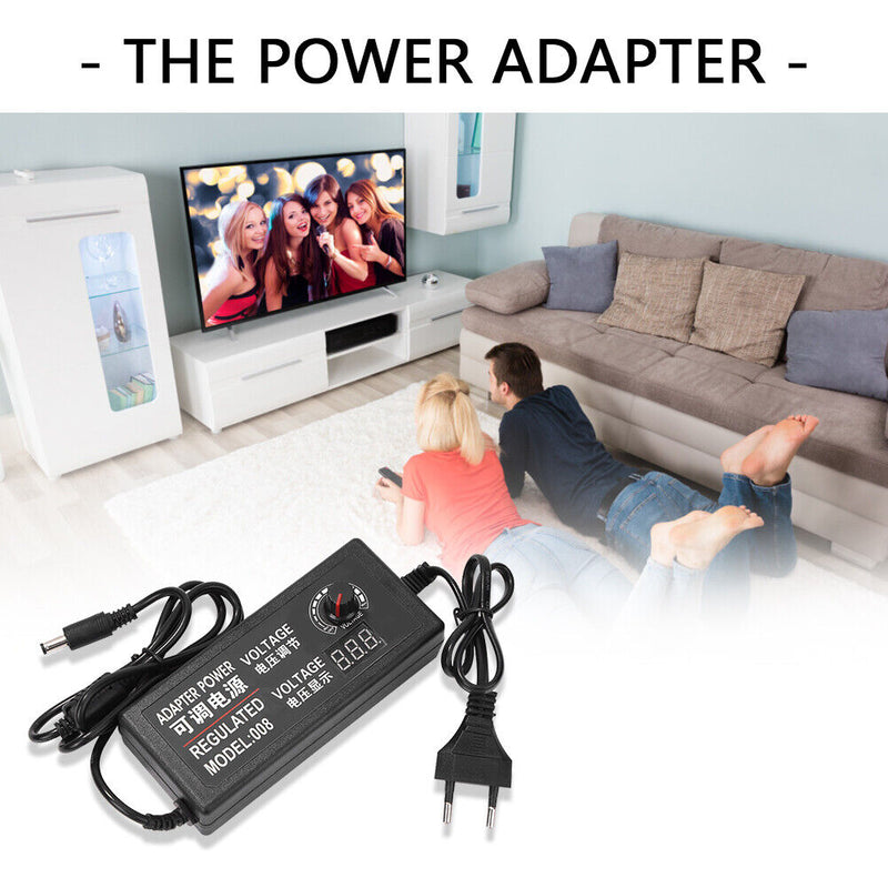 72W Adjustable DC Power Supply Adapter Display Voltage Regulated Power Supp
