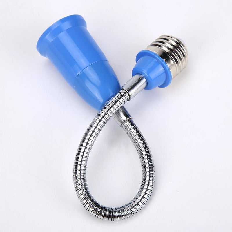 5pcs E27 LED Holder Universal Flexible Extension Lamp Socket(Blue)