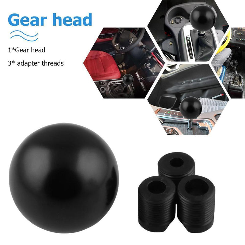 Manual Transmission Car Gear Knob Round Ball Gear Lever Knob Black Unviersal