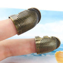 5pcs Retro Finger Protector Thimble Ring Needle Sewing Accessories (S)