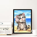 5D DIY Full Drill Diamond Painting Sea Snail Cat Cross Stitch Embroidery
