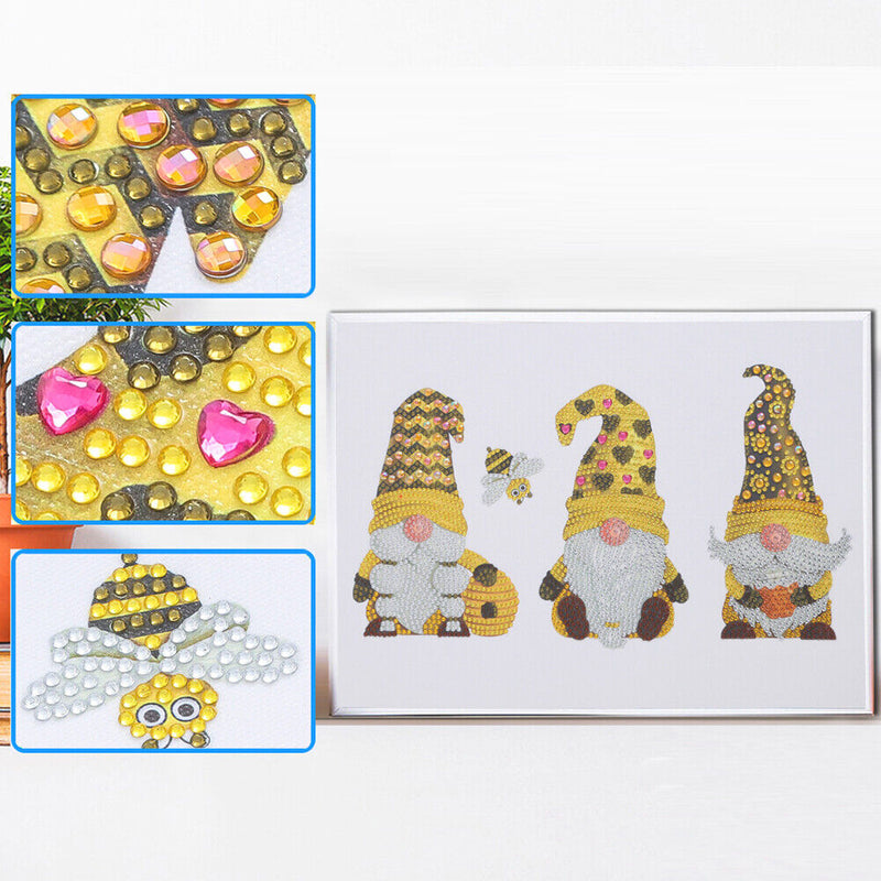 Partial Crystal Drill 5D Special Shaped Diamond Painting Yellow Goblin Kit Newly