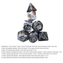 Multifaceted Digital Dice Set D4 D6 D8 D10 D12 D20 Two-Color Polyhedral Dices