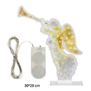 Perfect Christmas Art Acrylic Ornament Garden Decoration Luminous Angel