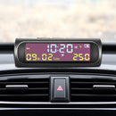 AN01 TPMS Look Solar Car Digital Clock with Date In-Car Temperature Display