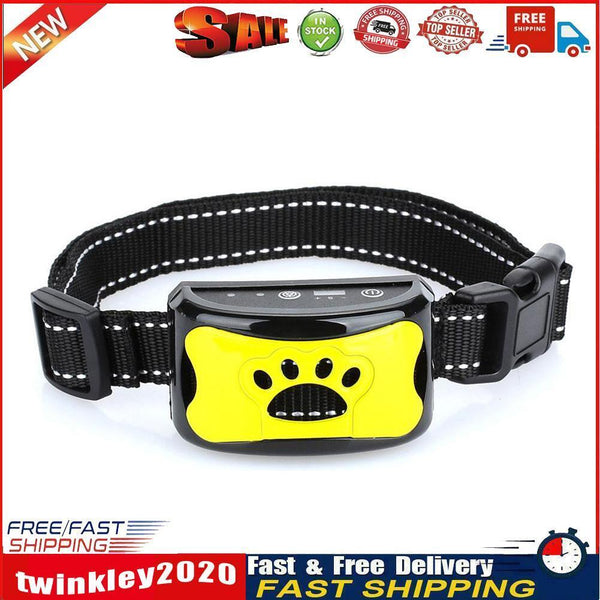 USB Electric Ultrasonic Dog Stop Barking Pet Puppy Training Collar (B) Newly