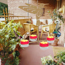 Courtyard Bird Feeder Set - Outdoor Spring Birds Water Drinking for Garden