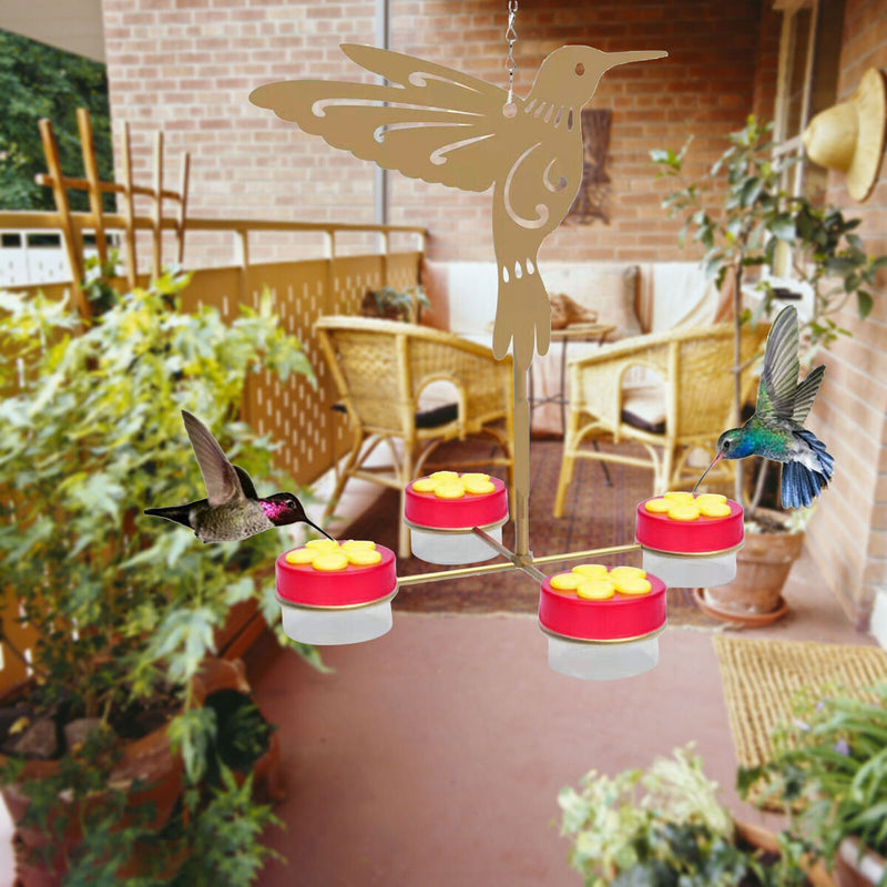 Courtyard Bird Feeder Set - Outdoor Spring Birds Water Drinking for Garden