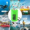 Waterproof Dry Bag Pack Sack Swimming Kayaking River Trekking (10L Green) Newly