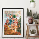 Diamond DIY Warm christmas Full Round Drill Rhinestone Picture