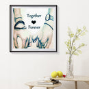 5D DIY Diamond Painting Lovers Hold Hands Full Round Drill Embroidery Art