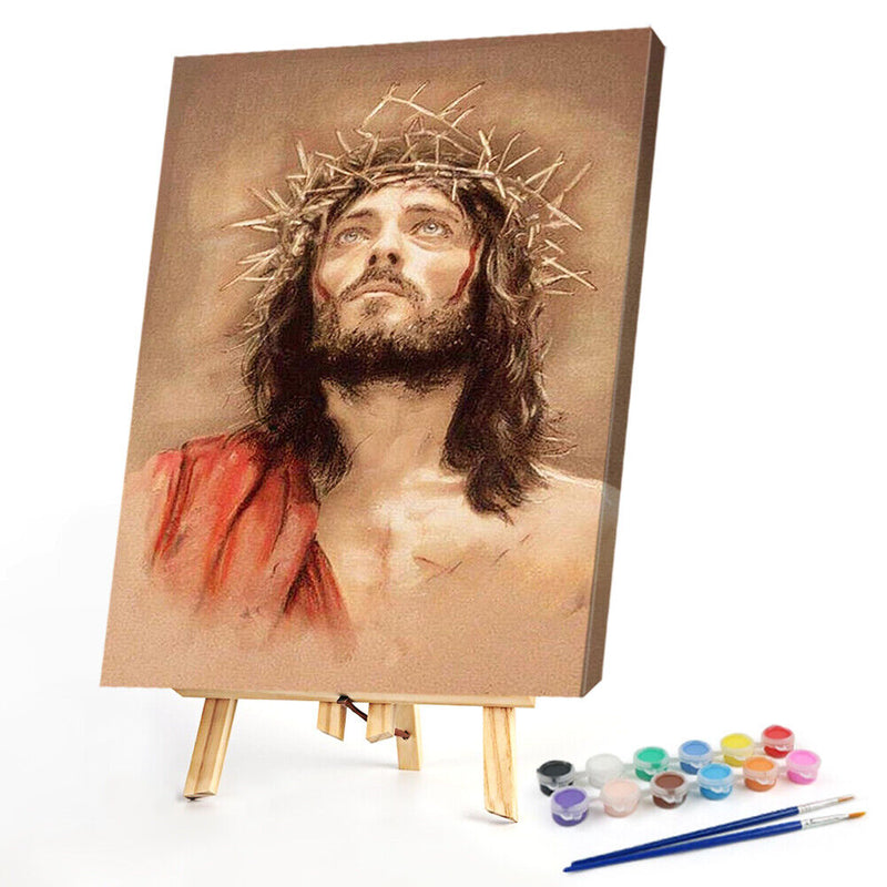 Easter Theme Frameless DIY Oil Paint by Numbers Kit Handpainted Art Craft