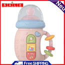 Bite Teether Milk Bottle Children Toys Education Soothing Vocal Music Phone