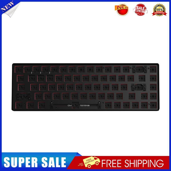 Hot Swap Keyboard Kit Bluetooth-compatible 5.0 Customized Keyboard (Black)
