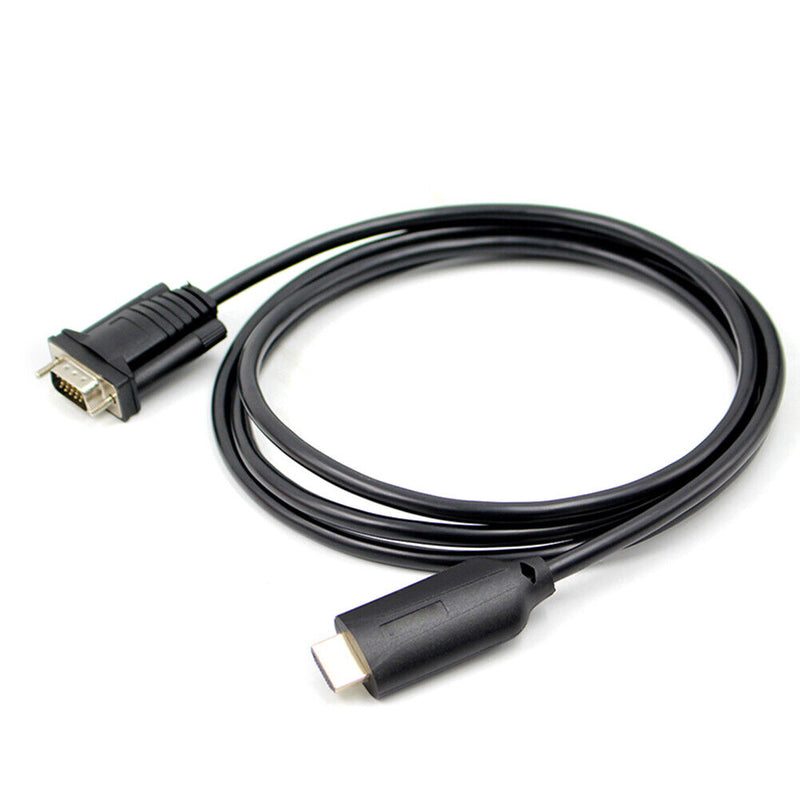 1.5m HDMI Male to VGA Male Cable for Computer Monitor Projector TV Game Console