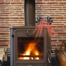 High-temperature Log Wood Burner Stove Fan Double-headed Fireplace Heat Powered