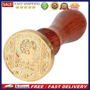 Retro Wood Handle Wax Seal Stamps Animal Pattern Sealing Wax for Envelope Let