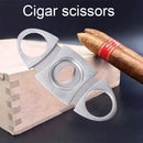 Double Blades Metal Cigar Scissors Sharp Guillotine Stainless Steel Cigar Cutter