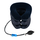 Inflatable Neck Stretcher 3 Tubes Air Cervical Traction Pain Relief (Blue) Newly