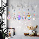 Crystal Ornaments - 6pcs Dragonfly Butterfly Crystal Hanging Pendants Ornam