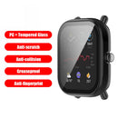 Protective Bumper Case for Huami Amazfit GTS 2 Mini PC Tempered Screen Prot