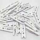 Mini White Wooden Clothe Photo Paper Peg Scrapbooking R5 Clothespin J5N4 S4 Q5X2