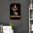 Weatherproof Retro Beer Advertisement Sign Iron Painting Wall Drawing (C)