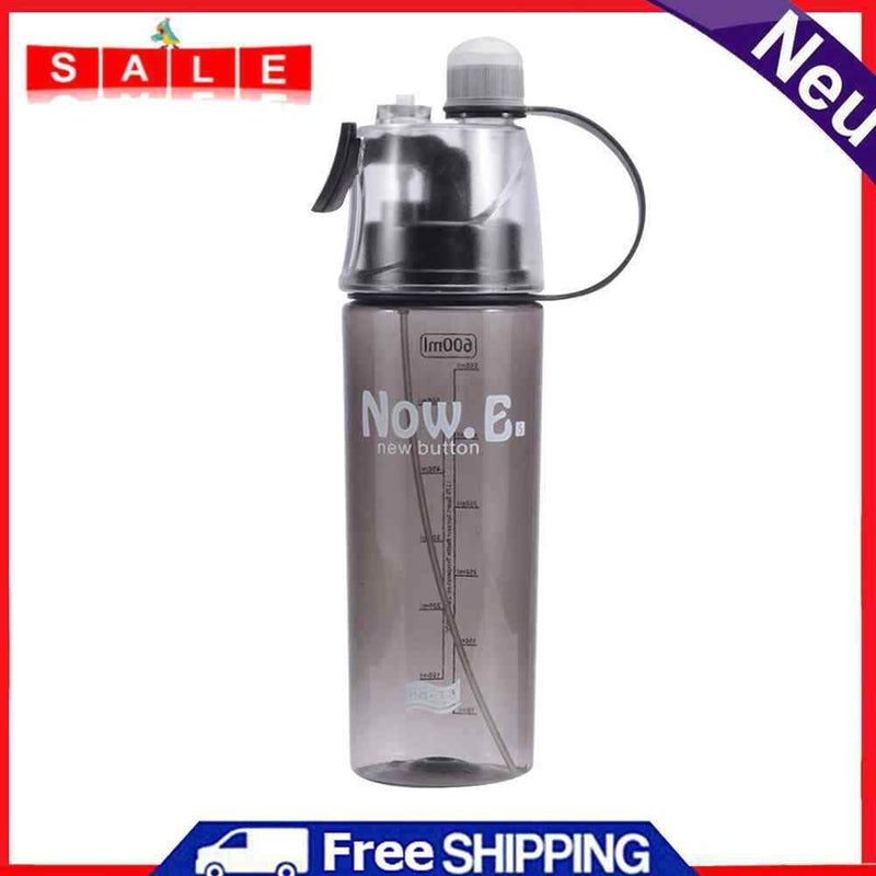 600mL Sport Spray Kettle Outdoor Cycling Camping Leakproof Water Drinking Bottle