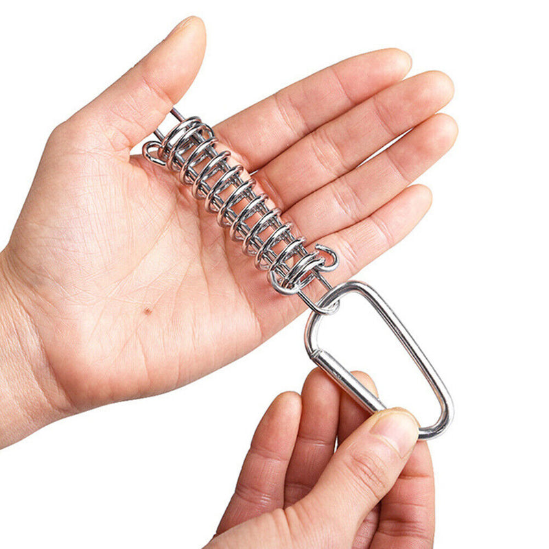 Aluminium Wind Rope Buckle High Strength Spring Hook Buckle for Camping Hikin