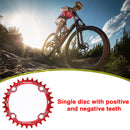 Bicycle 104BCD Crank Chainring Chainwheel MTB Bike Crankset Plate (38T Red)