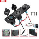 For Car Car Cigarette Lighter LED Rocker Switch Panel 12V Outlet On-Off Switch