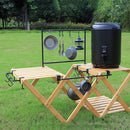 #A Outdoor Table Hanging Rod Portable Camping Picnic Hiking Fishing Storage Rack