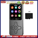 HiFi MP4 Video MP3 Player FM Bluetooth-compatible Walkman for Student (With 64G)