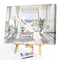 Balcony Sea View Paint By Numbers Kit DIY Frameless Art Picture On Canvas