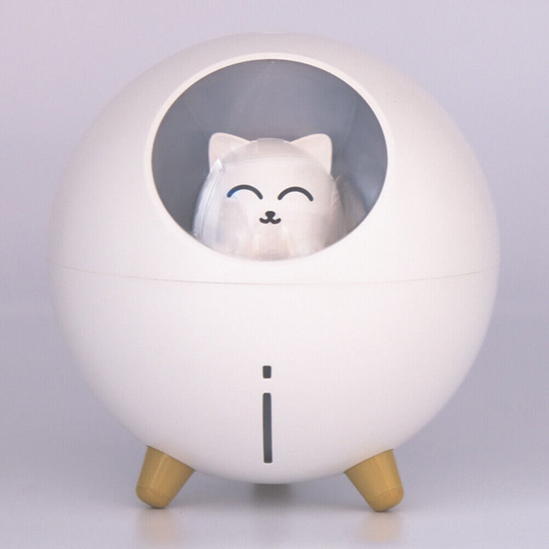 Aromatherapy Spray Desktop Air Humidifier Cute Pet Aroma Diffuser (White)