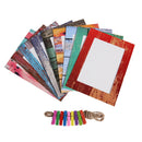 7""-DIY Photo Frame Wall Paper Creative Wood Frame Paper Hanging Album Decor