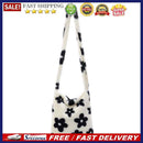 Fashion Autumn Winter Handbag Flower Fluffy Women Plush Crossbody Shoulder Bags