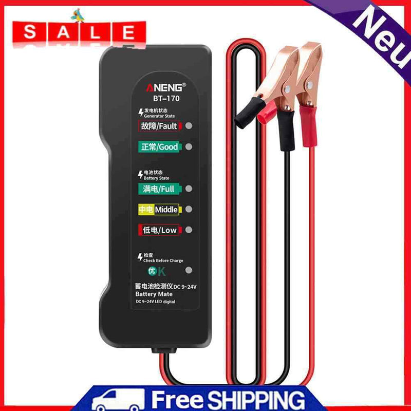 ANENG 12V Universal Car Battery Tester Electric Scooter Fault Diagnostic Tools