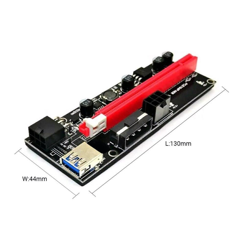 20X Ver009S PCI-e Riser Card PCI Express 1Xto 16X Adapter USB3.0 Data Cable