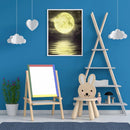 5D DIY Full Round Drill Diamond Painting Moon Rhinestone Drawing Picture Cr