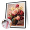 DIY Oil Paint by Numbers Flowers in Vase Pattern Acrylic Drawing Home Decorti
