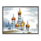 14CT Partial Cross Stitch Castle Stamped DIY Embroidery Kits Printed Crafts