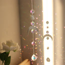 #A Crystal Wind Chime Pendant Garden Living Room Color Prism Diamond Decorations