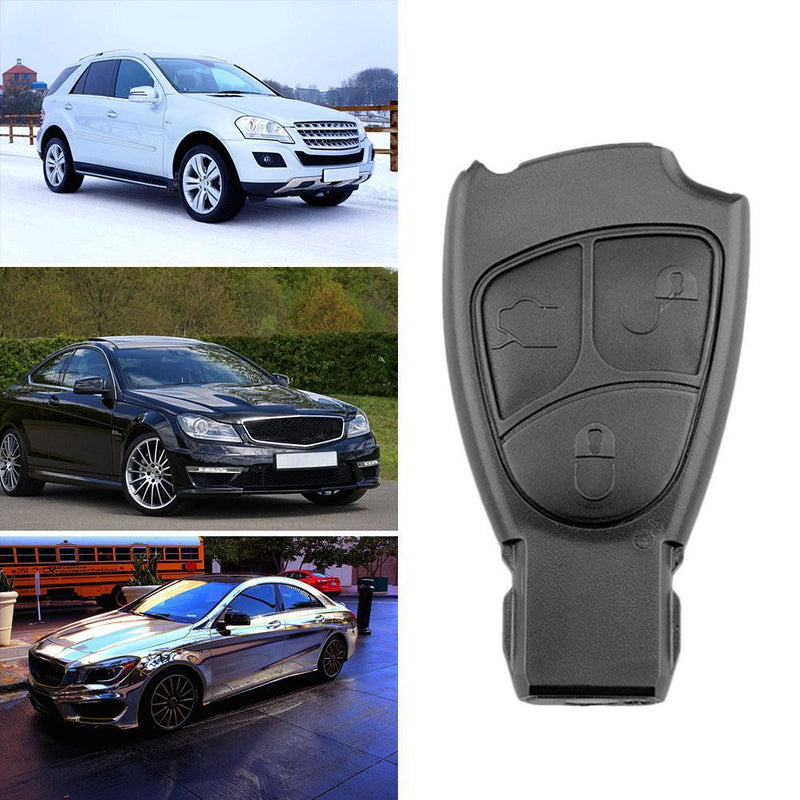 3 Buttons Car Remote Key Shell Case Replacement for Mercedes Benz W203 Black