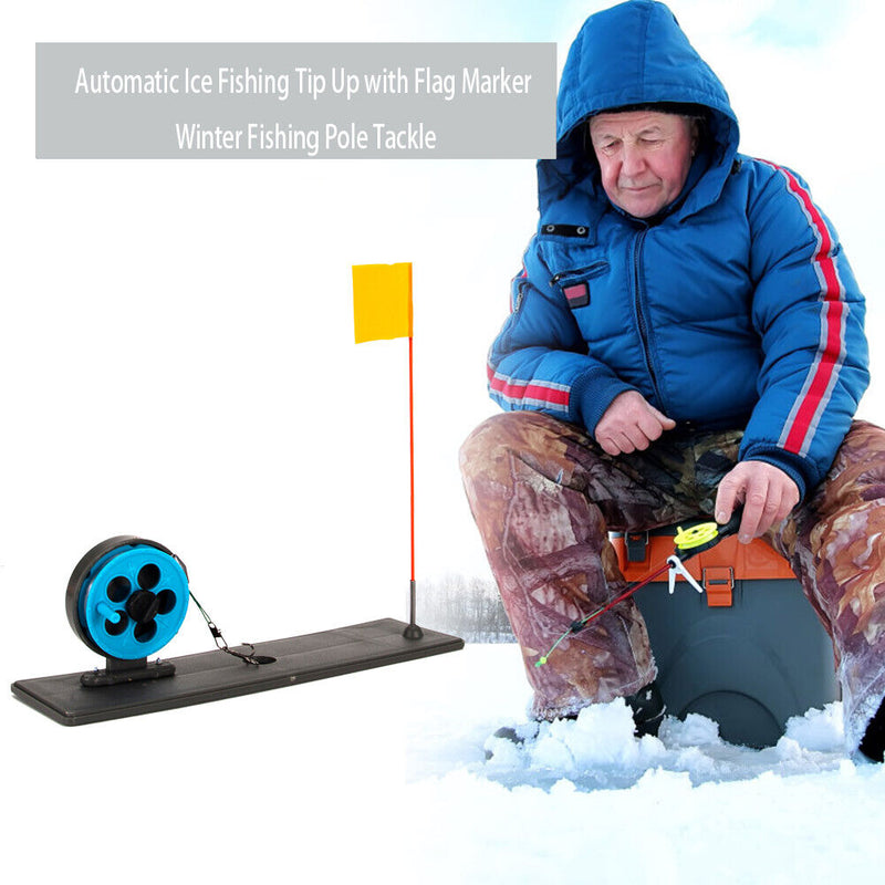 Winter Ice Fishing Rod Marker Flag Plastic Outdoor Fishing Accessories Tack